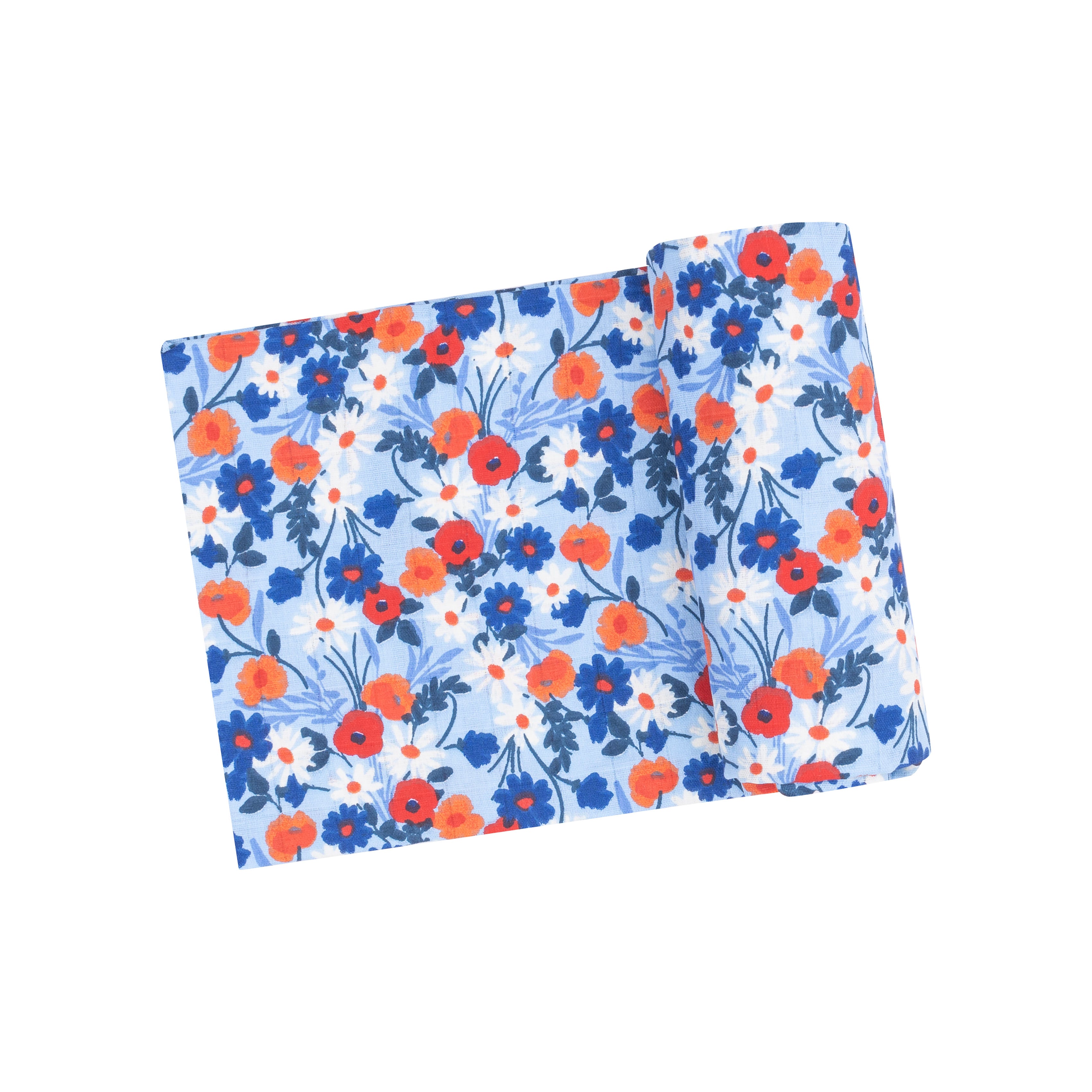 Angel Dear Bamboo Cotton Muslin Swaddle Blanket - Poppy Days